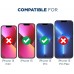 Tech Armor HD Clear Plastic Film Screen Protector (NOT Glass) for Apple NEW iPhone 13 (6.1") and iPhone 13 Pro (6.1") - Case-Friendly, Scratch Resistant, Haptic Touch Accurate [4-Pack]