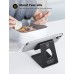 Lamicall Cell Phone Stand, Desk Phone Holder Cradle, Compatible with Phone 12 Mini 11 Pro Xs Max XR X 8 7 6 Plus SE, All Smartphones Charging Dock, Office Desktop Accessories - Silver