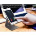 Lamicall Cell Phone Stand, Desk Phone Holder Cradle, Compatible with Phone 12 Mini 11 Pro Xs Max XR X 8 7 6 Plus SE, All Smartphones Charging Dock, Office Desktop Accessories - Silver